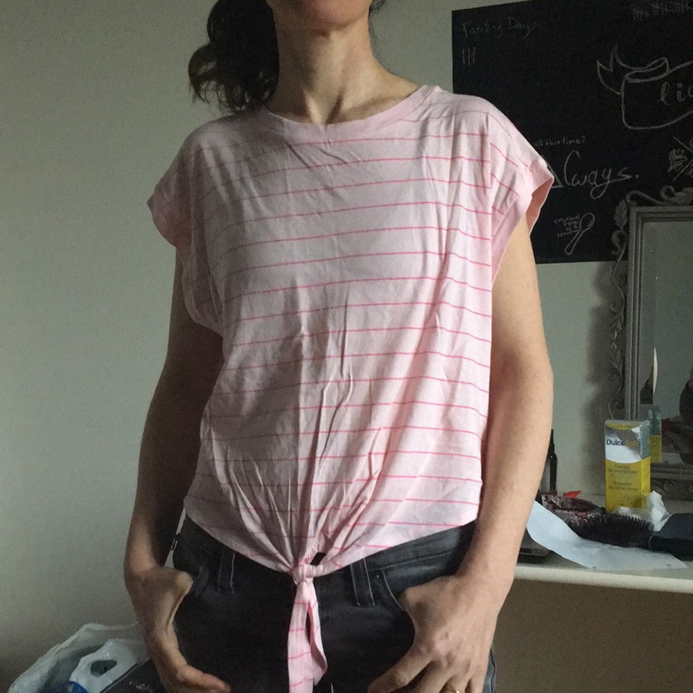 Striped Pink Tee